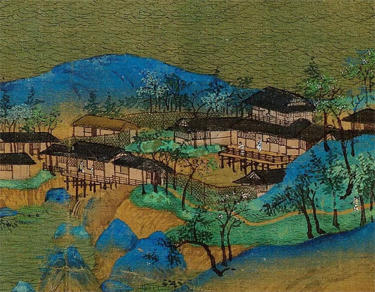 人物处在大空间里